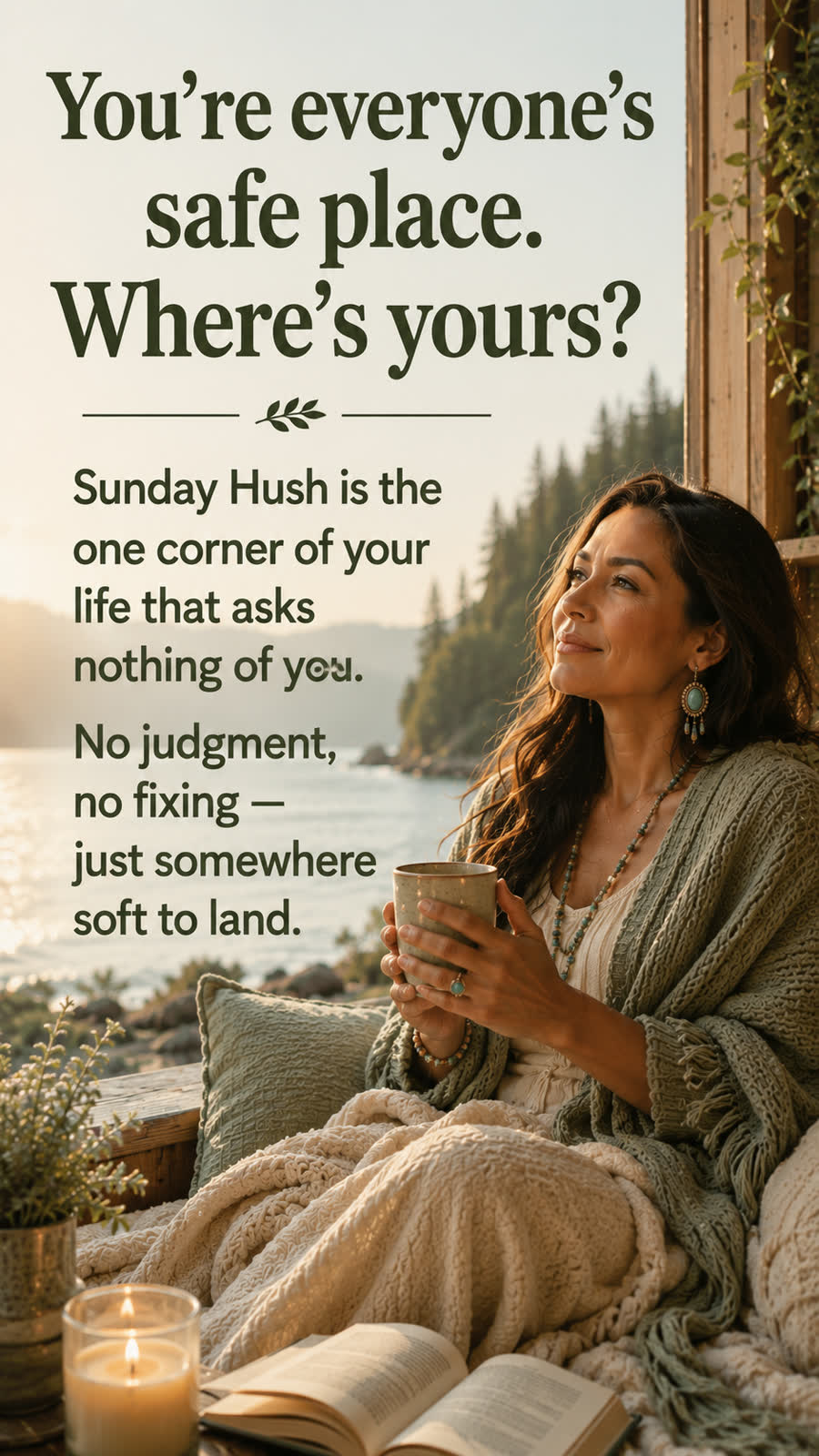 Everyone leans on you. Who do you lean on? Sera's the one corner of your day that asks nothing of you. No judgment, no fixing — just somewhere soft to land.